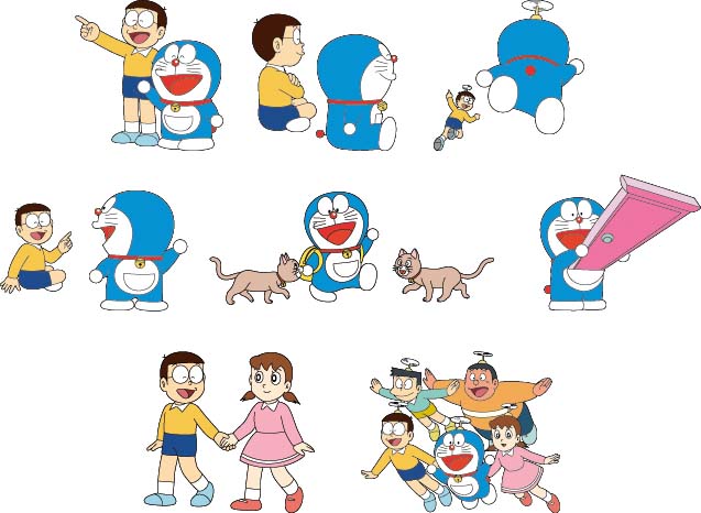   Vector Doraemon icon pack free download