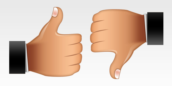   Thumbs up, thumbs down icon pack free download