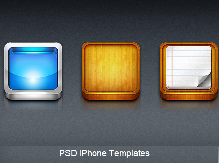   iPhone app icon templates