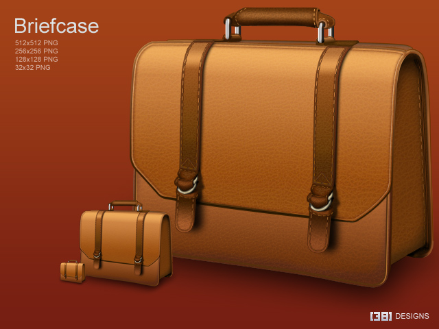   Leather briefcase icon packs for desktop