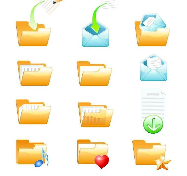   vector open folder icon pack free download for windows 8