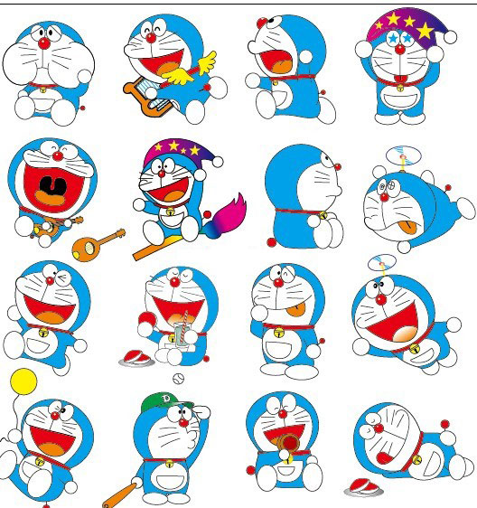   Vector Doraemon icon pack