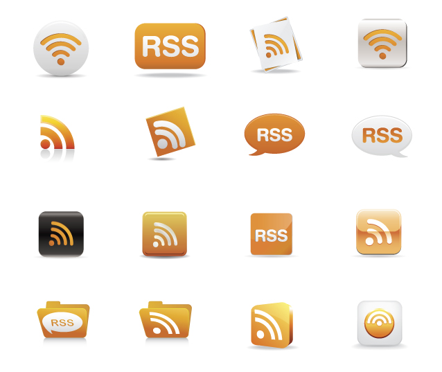   rss icons png pack free download