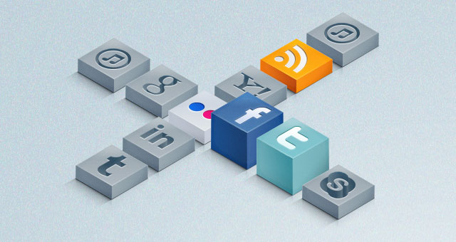   Free 3D Social Icons pack for website