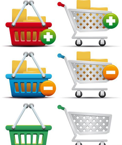   Shopping Cart and Basket Icon pack