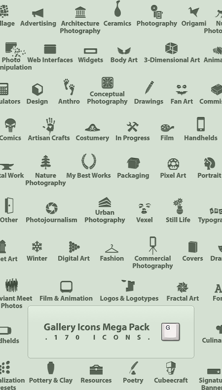   Gallery Icons Mega Pack for application